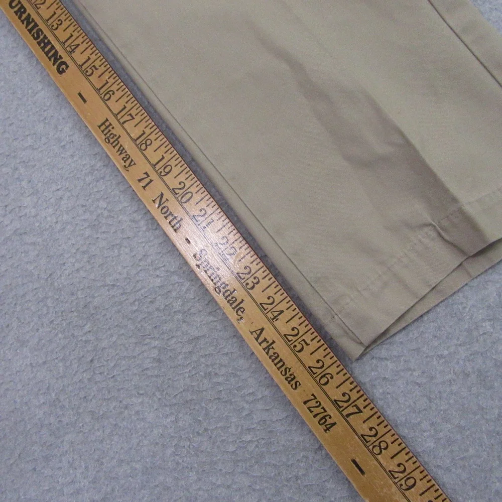 Banana Republic Mens Aiden Chino Pants 34 x 26 Beige Flat Front Pocket‎